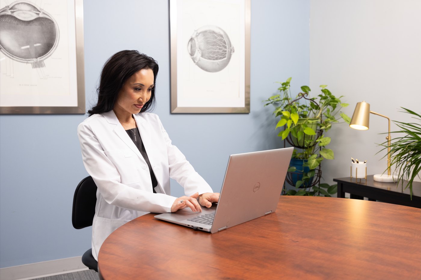 Eye care professional reviewing Vital Tears clinical resources